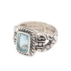 Annika Witt Sterling Silver Blue Topaz Ring - Size 8